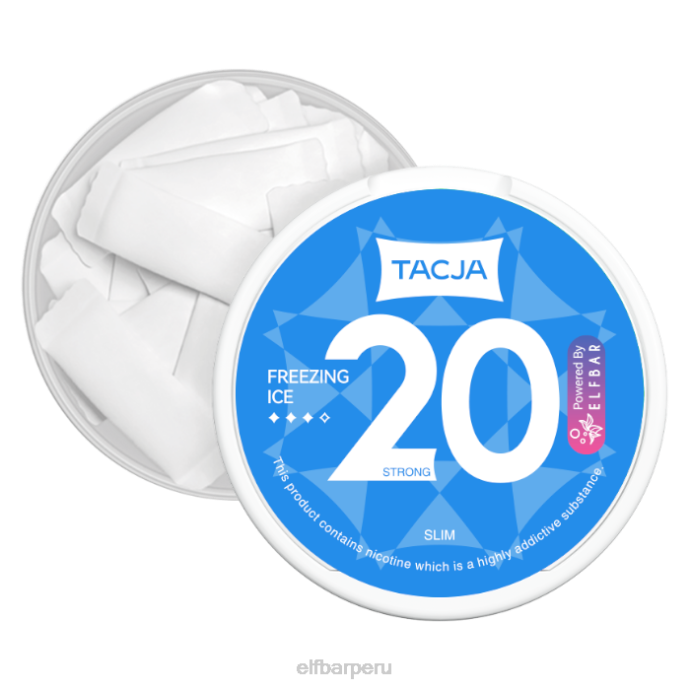 Bolsa de nicotina elfbar tacja - hielo congelado - 1 paquete - 12 mg/g 06XD228