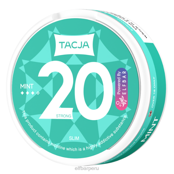 Bolsa de nicotina elfbar tacja - menta - 1 paquete - 18 mg/g 06XD232