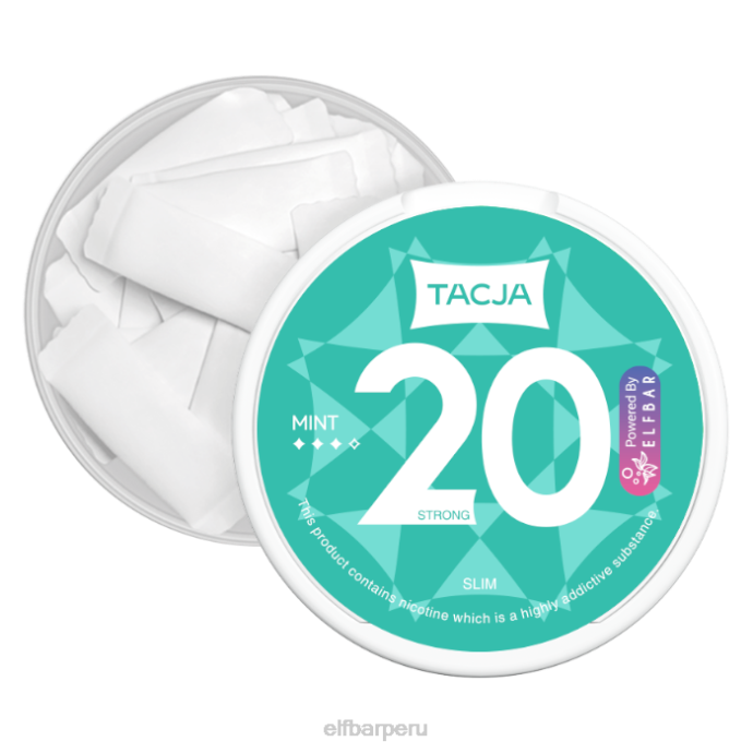 Bolsa de nicotina elfbar tacja - menta - 1 paquete - 18 mg/g 06XD232