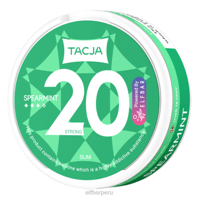 Bolsa de nicotina elfbar tacja - menta verde - 1 paquete - 12 mg/g 06XD225