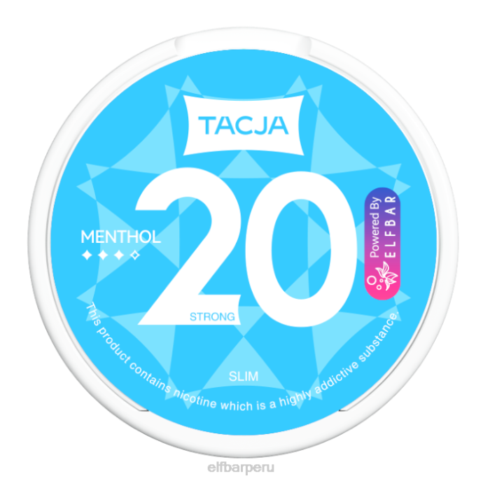 Bolsa de nicotina elfbar tacja - mentol - 1 paquete - 12 mg/g 06XD221