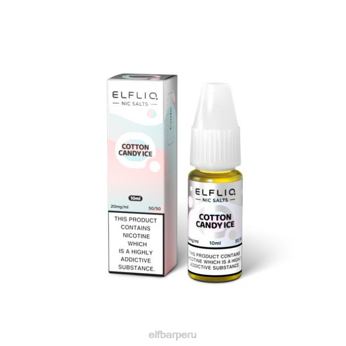 elfbar elfliq algodón de azúcar hielo sales nic - 10ml-20 mg/ml 06XD214