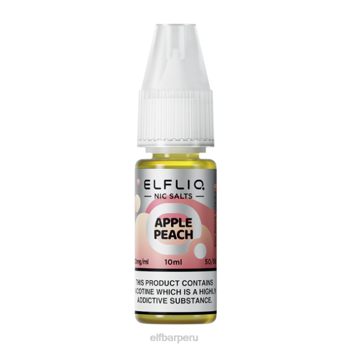 elfbar elfliq sales nic de manzana y melocotón - 10ml-10 mg/ml 06XD219