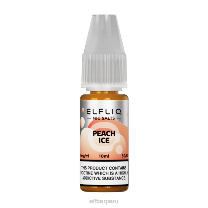 elfbar elfliq sales nic - hielo de melocotón - 10ml-10 mg/ml 06XD185