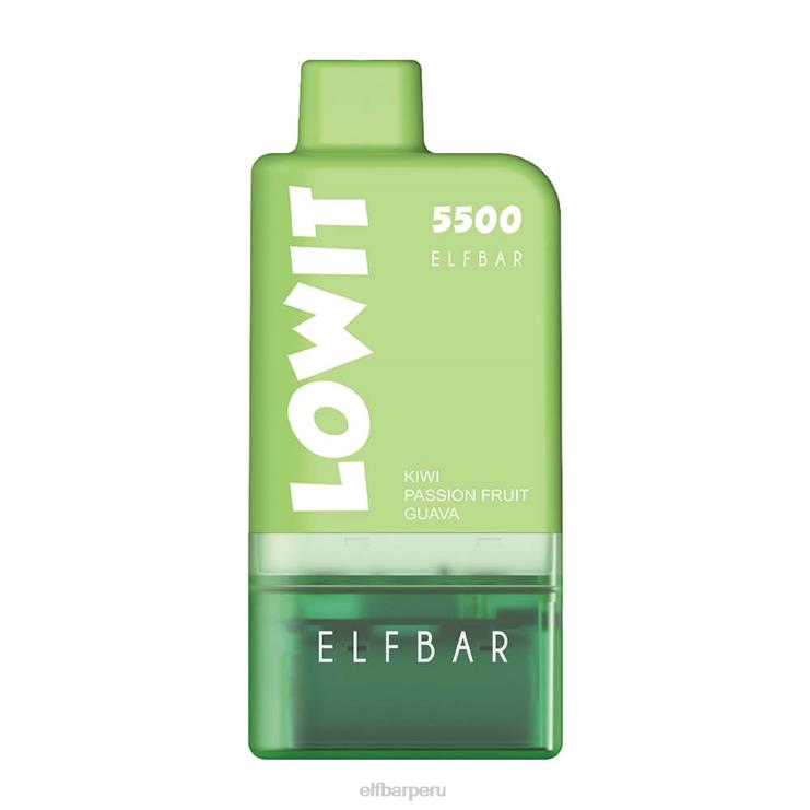 6DJVV124 ELFBAR kit de cápsulas precargadas lowit 5500 2% nic kiwi maracuyá guayaba