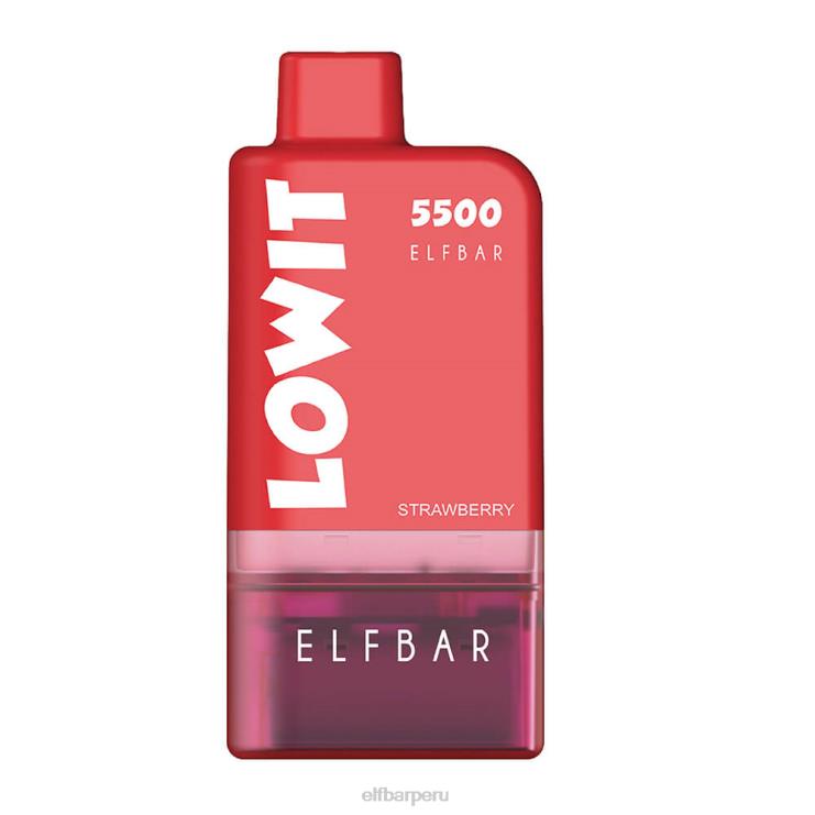 6DJVV125 ELFBAR kit de cápsulas precargadas lowit 5500 2% nic hielo de fresa