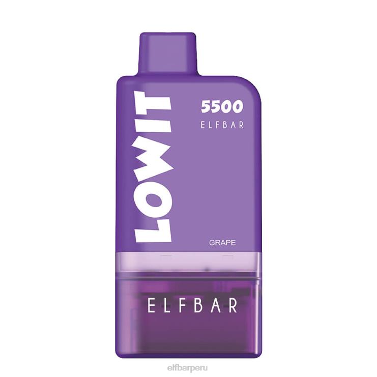 6DJVV128 ELFBAR kit de cápsulas precargadas lowit 5500 2% nic uva