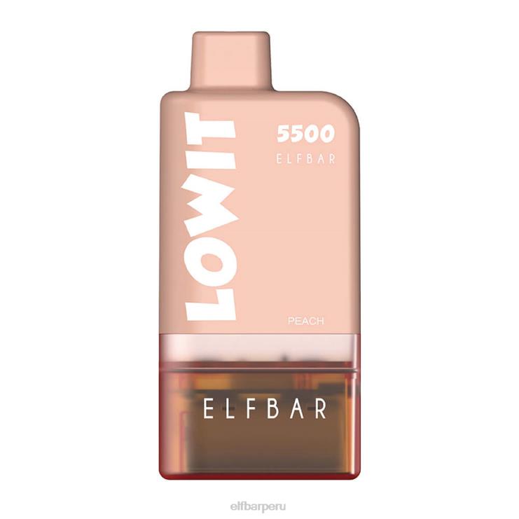6DJVV130 ELFBAR kit de cápsulas precargadas lowit 5500 2% nic Durazno jugoso