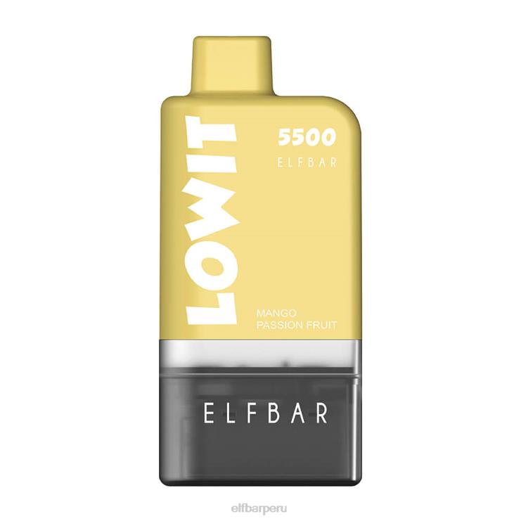 6DJVV131 ELFBAR kit de cápsulas precargadas lowit 5500 2% nic mango maracuyá