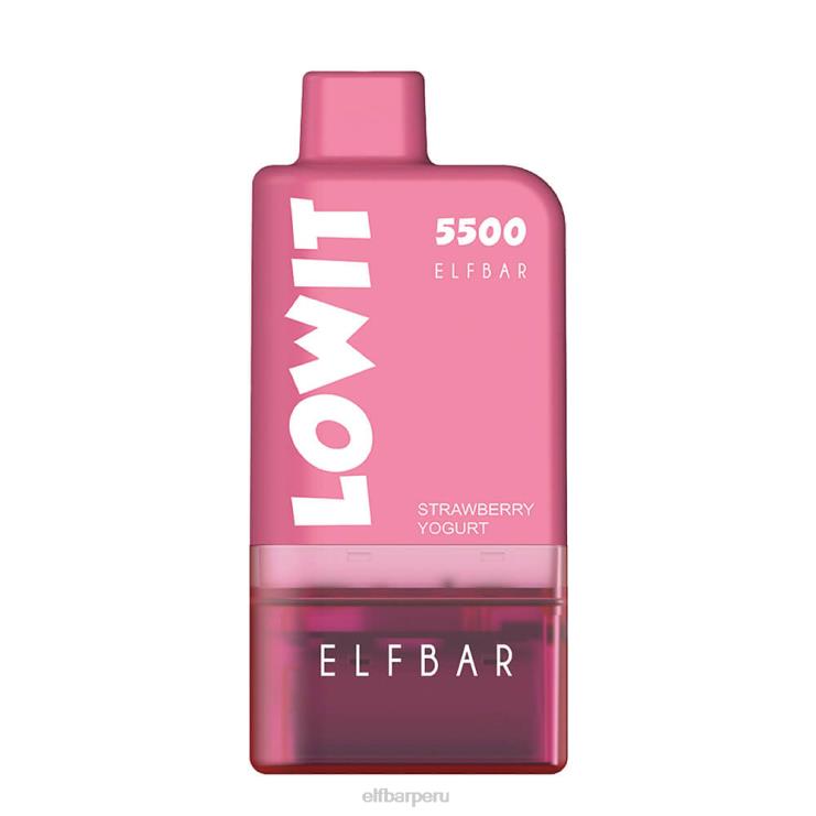 6DJVV132 ELFBAR kit de cápsulas precargadas lowit 5500 2% nic Yogurt de fresa