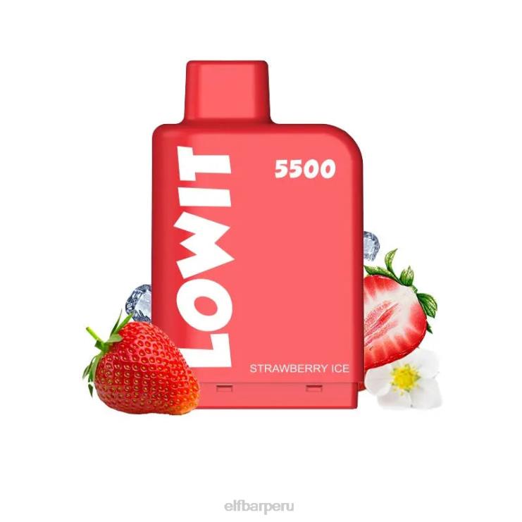 6DJVV140 ELFBAR vaina precargada lowit 5500 inhalaciones 2% nic hielo de fresa