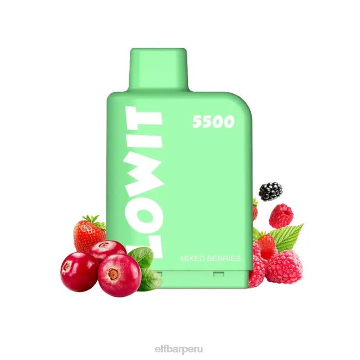 6DJVV143 ELFBAR vaina precargada lowit 5500 inhalaciones 2% nic bayas mixtas