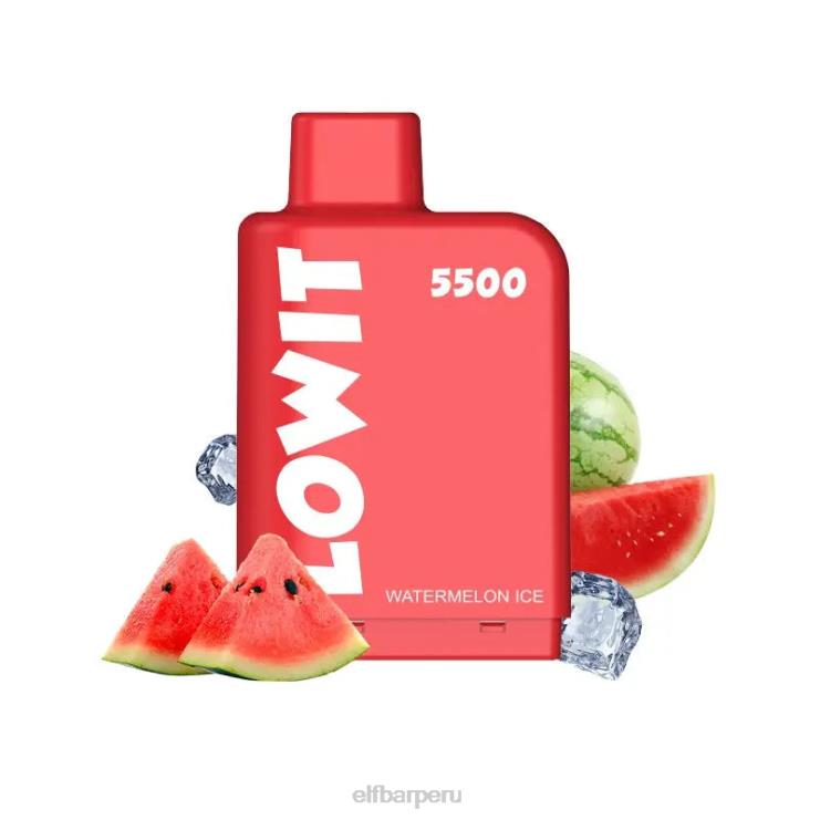 6DJVV145 ELFBAR vaina precargada lowit 5500 inhalaciones 2% nic hielo de sandia