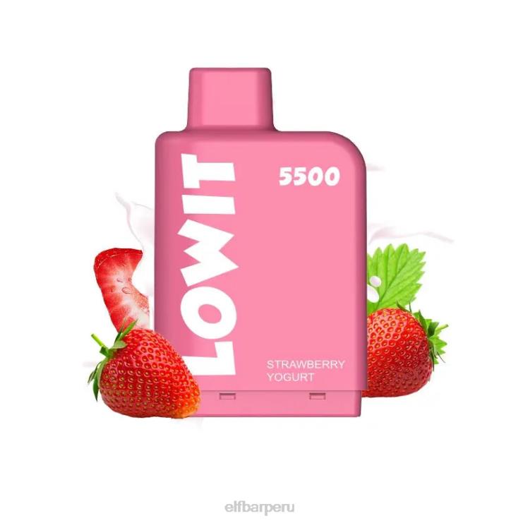 6DJVV147 ELFBAR vaina precargada lowit 5500 inhalaciones 2% nic Yogurt de fresa