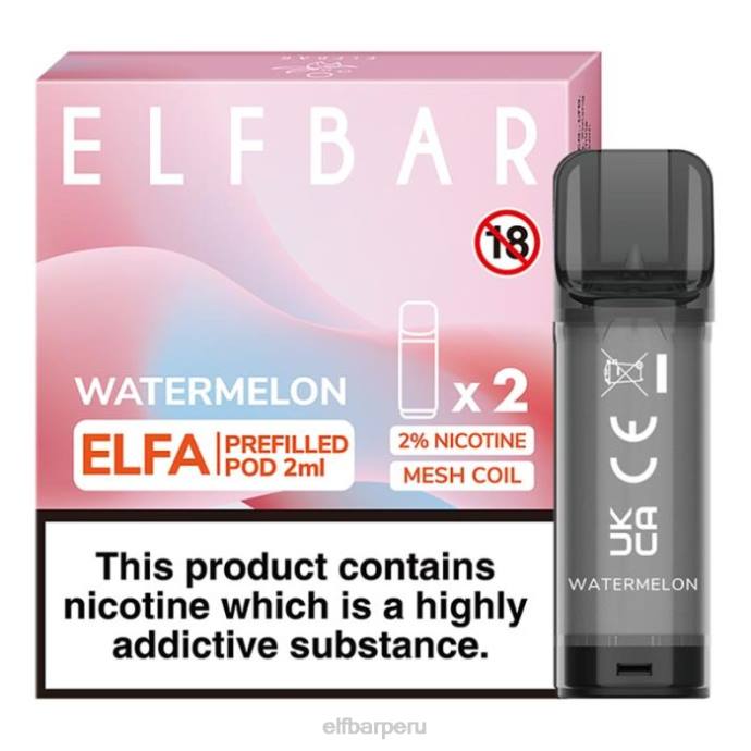 cápsula precargada elfbar elfa - 2 ml - 20 mg (paquete de 2) 06XD127 uva de arándano