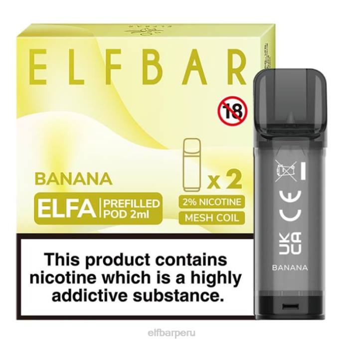 cápsula precargada elfbar elfa - 2 ml - 20 mg (paquete de 2) 06XD127 uva de arándano