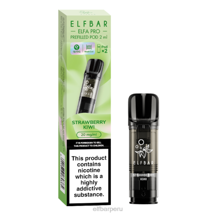 elfbar elfa pro cápsulas precargadas - 20 mg - paquete de 2 06XD80 kiwi fresa
