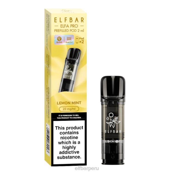 elfbar elfa pro cápsulas precargadas - 20 mg - paquete de 2 06XD82 menta Limón