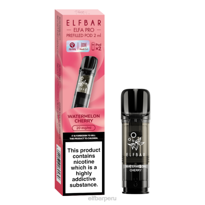 elfbar elfa pro cápsulas precargadas - 20 mg - paquete de 2 06XD89 cereza sandia