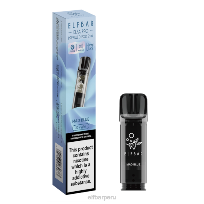 elfbar elfa pro cápsulas precargadas - 20 mg - paquete de 2 06XD93 azul loco