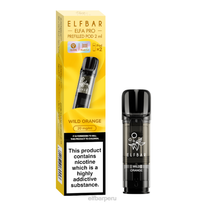 elfbar elfa pro cápsulas precargadas - 20 mg - paquete de 2 06XD95 naranja salvaje