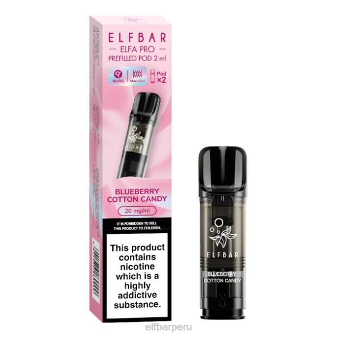 elfbar elfa pro cápsulas precargadas - 20 mg - paquete de 2 06XD97 nube de arándanos