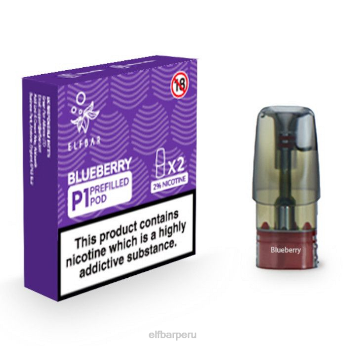 elfbar mate 500 p1 cápsulas precargadas - 20 mg (paquete de 2) 06XD144 arándano