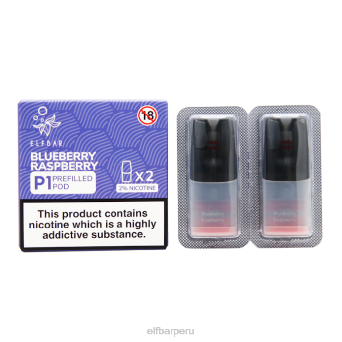 elfbar mate 500 p1 cápsulas precargadas - 20 mg (paquete de 2) 06XD145 uva