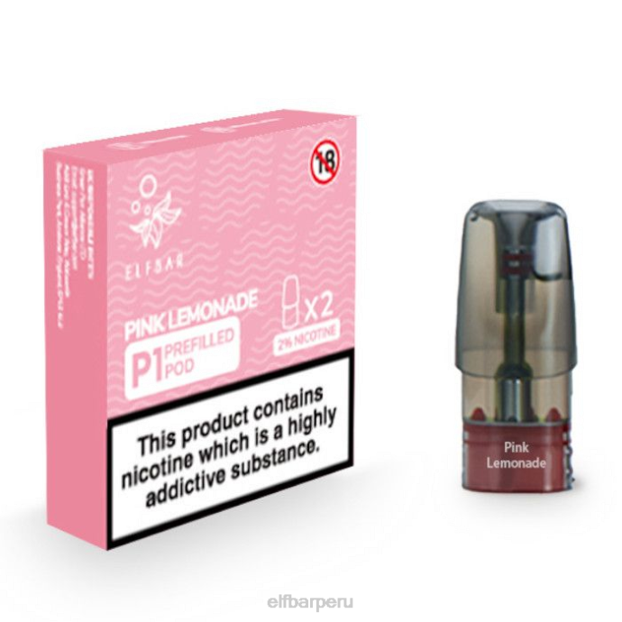 elfbar mate 500 p1 cápsulas precargadas - 20 mg (paquete de 2) 06XD150 limonada rosa