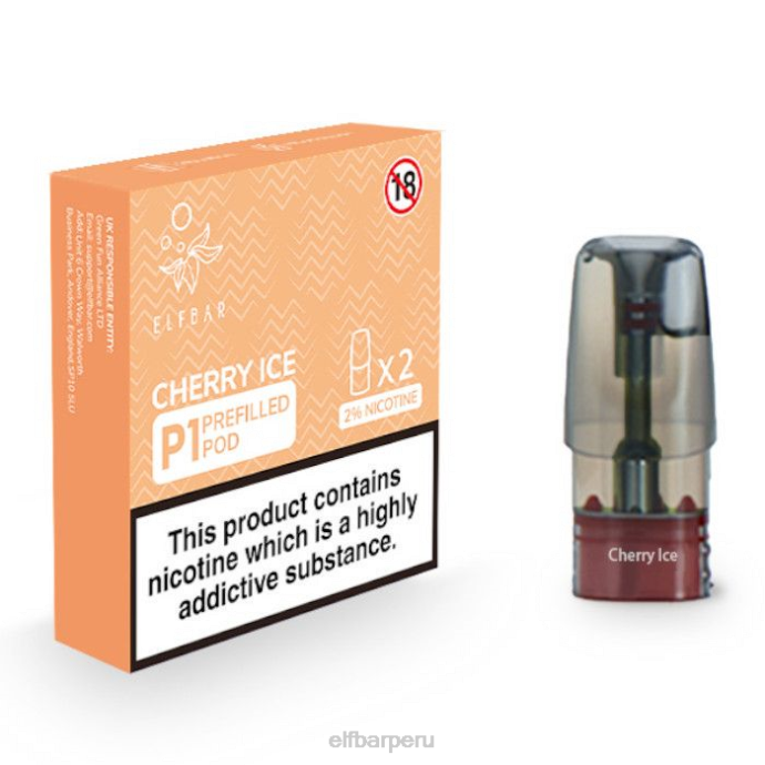 elfbar mate 500 p1 cápsulas precargadas - 20 mg (paquete de 2) 06XD156 hielo de cereza