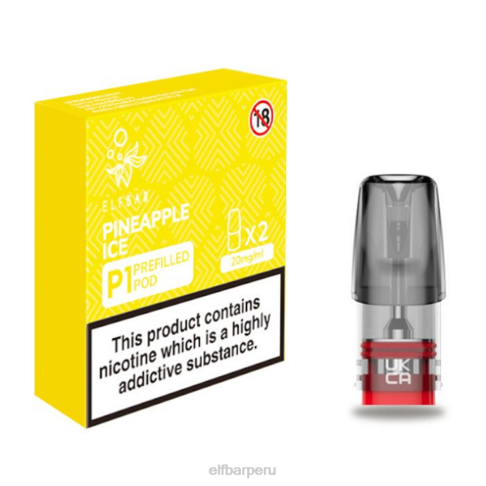 elfbar mate 500 p1 vainas precargadas - 20 mg (paquete de 2) hielo de piña 06XD151
