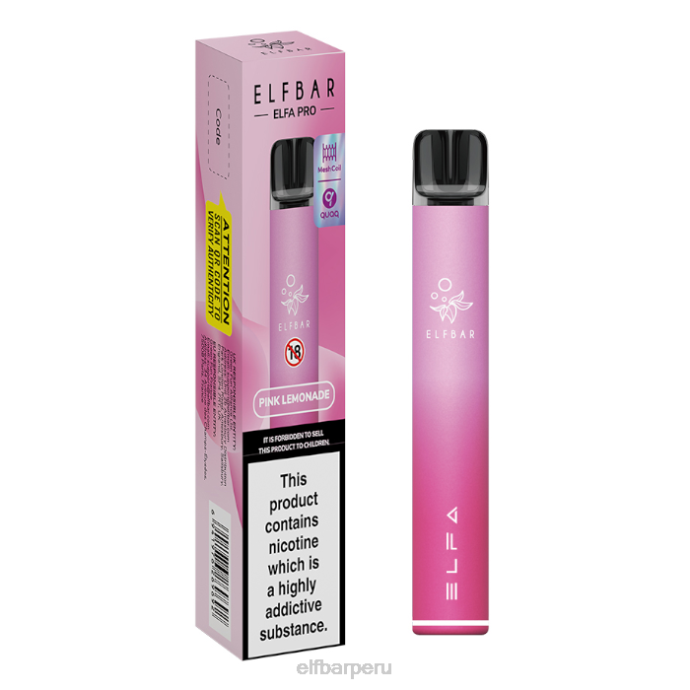kit elfbar elfa pro pod - recargable 06XD72 vaina precargada de limonada rosa + rosa