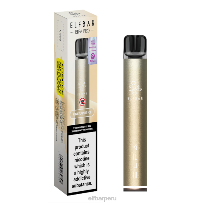 kit elfbar elfa pro pod - recargable 06XD75 vaina precargada de oro oscuro + hielo de piña