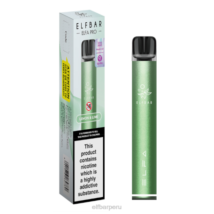 kit elfbar elfa pro pod - recargable 06XD76 verde crepúsculo + vaina precargada de limón y lima