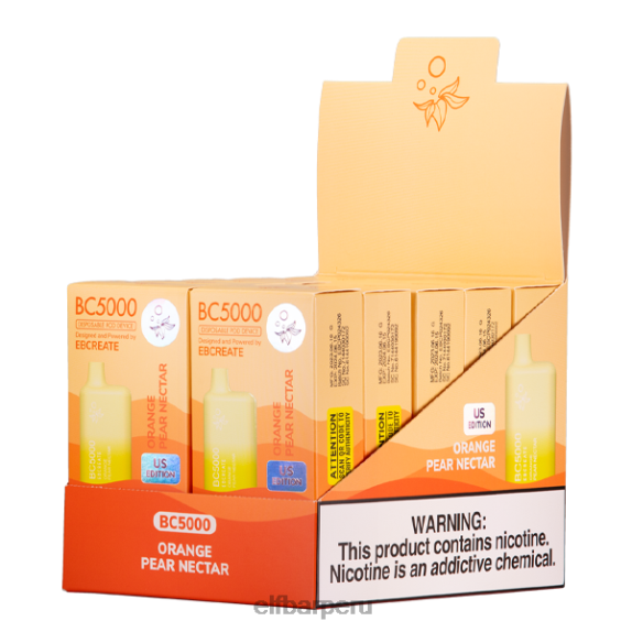 PF60H18 ELFBAR Néctar de pera y naranja bc5000 consumidor - 50 mg - individual