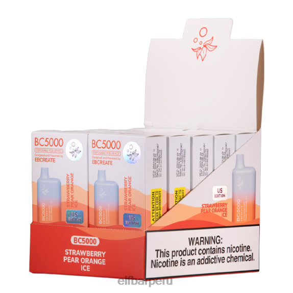 PF60H20 ELFBAR fresa pera naranja hielo bc5000 consumidor - 40 mg - individual