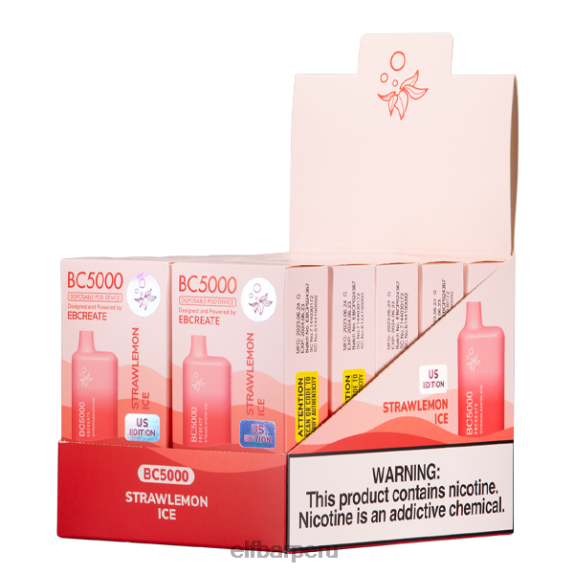 PF60H51 ELFBAR Hielo de fresa y limón bc5000 consumidor - 40 mg - individual