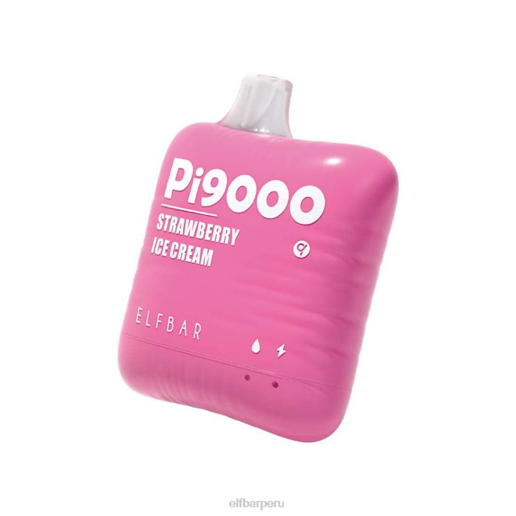 6DJVV119 ELFBAR pi9000 vaporizador desechable 9000 inhalaciones helado de fresa