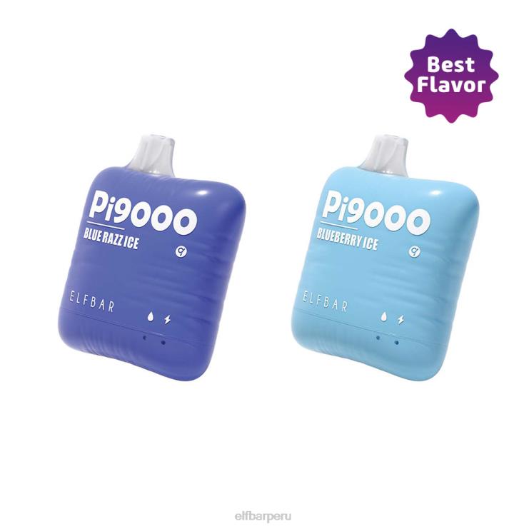 6DJVV121 ELFBAR pi9000 vape desechable gran venta sabor Razz azul