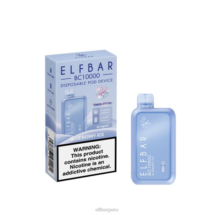 6DJVV13 ELFBAR Venta superior del vape bc10000 desechable del mejor sabor hielo de arándanos