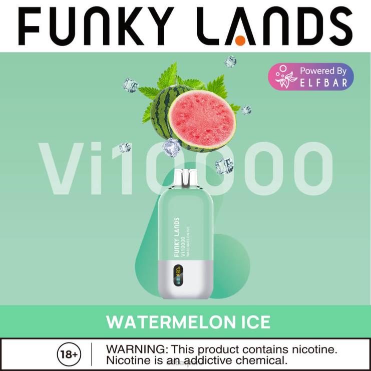 6DJVV154 ELFBAR funky lands mejor sabor vape desechable vi10000 serie helada hielo de sandia
