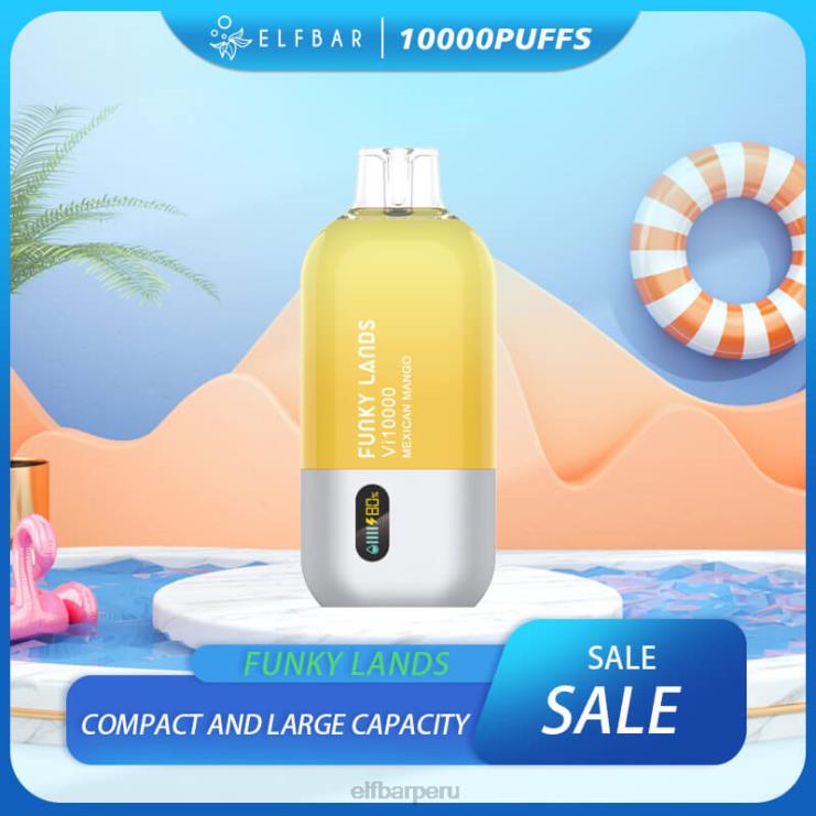 6DJVV157 ELFBAR Funky Lands mejor sabor desechable vape vi10000 venta superior mango mexicano