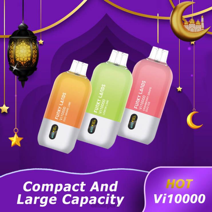 6DJVV163 ELFBAR Funky Lands desechables vape vi10000 bocanadas arándano rosa menta