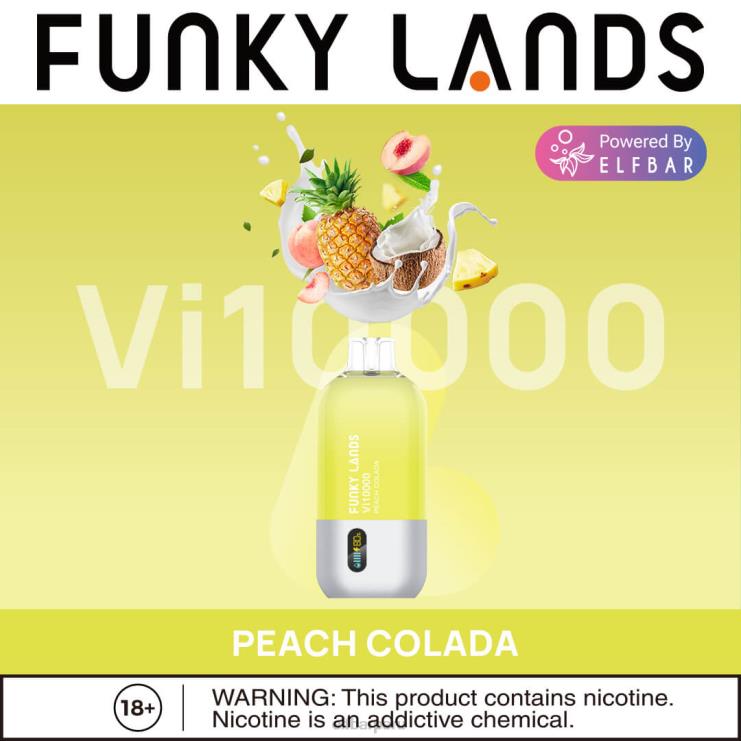 6DJVV167 ELFBAR Funky Lands desechables vape vi10000 bocanadas frambuesa p&b