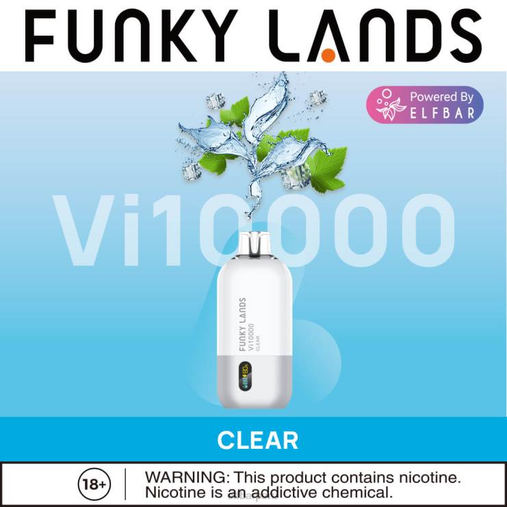 6DJVV169 ELFBAR Funky Lands desechables vape vi10000 bocanadas claro