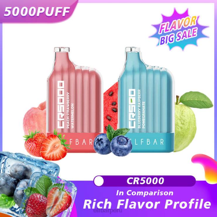 6DJVV16 ELFBAR Venta grande disponible del vape cr5000 del mejor sabor sandía