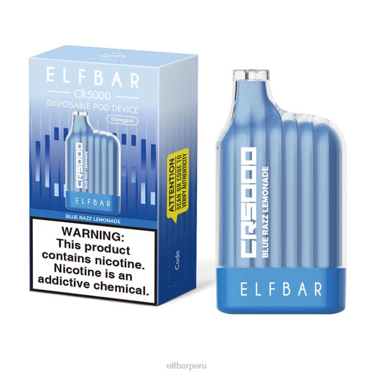6DJVV19 ELFBAR El mejor sabor desechable vape cr5000 blue razz limonada azul razz