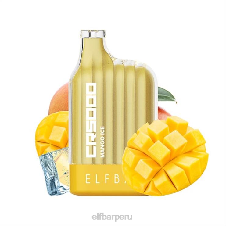 6DJVV22 ELFBAR Serie de hielo vape cr5000 desechable de mejor sabor hielo de mango