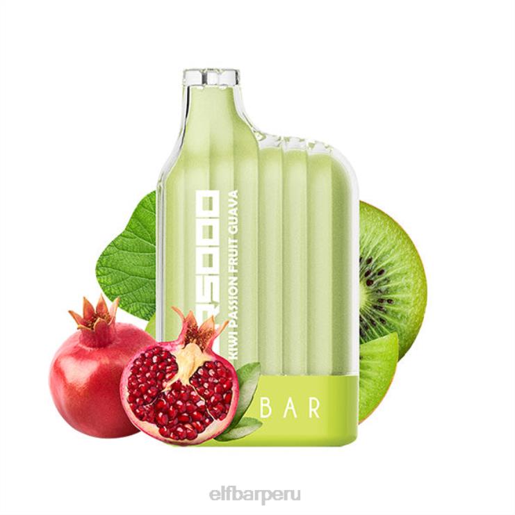6DJVV31 ELFBAR vaporizador desechable cr5000 5000 inhalaciones kiwi maracuyá guayaba