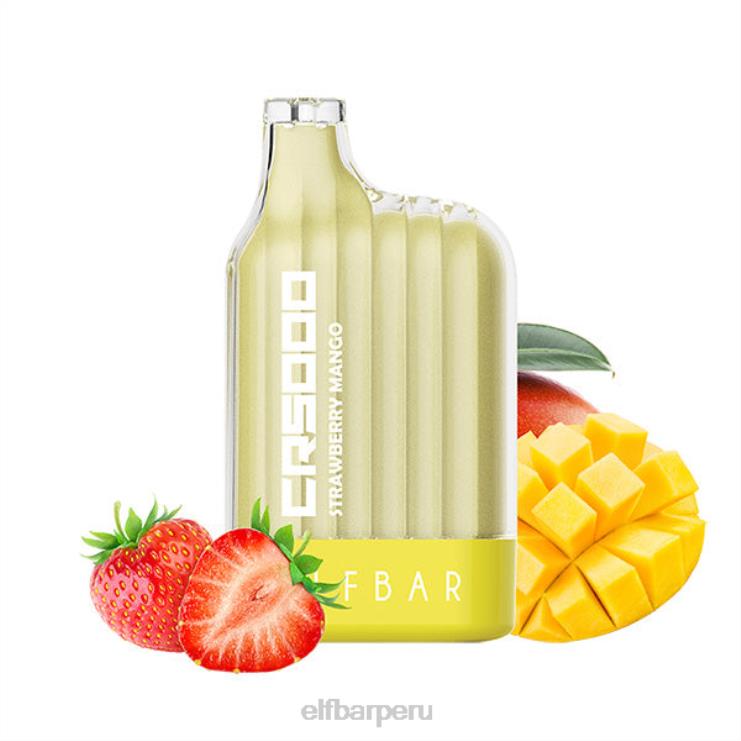 6DJVV33 ELFBAR vaporizador desechable cr5000 5000 inhalaciones mango fresa